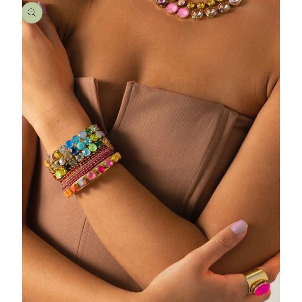TOVA Kiki Cuff in Ombre Pink Multicolor NWT - Picture 3 of 13